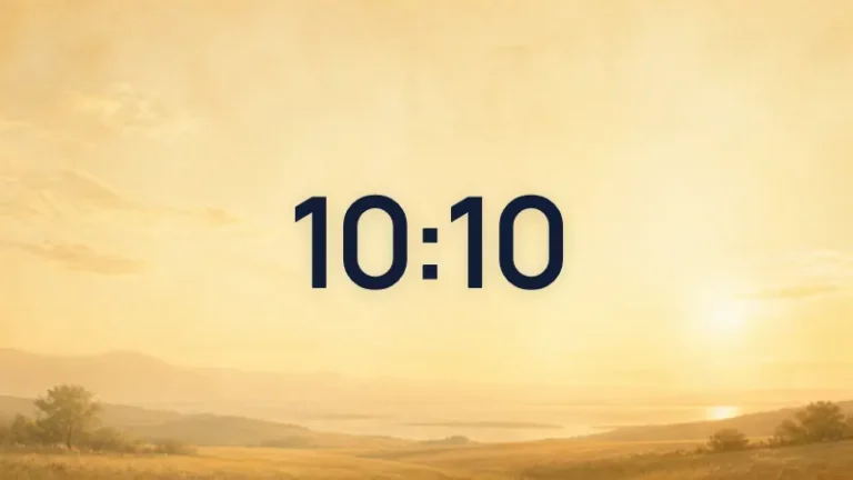 Illustration de l’heure miroir 10h10