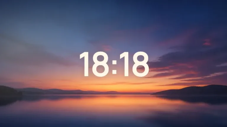 Paysage au crépuscule pour l’article sur la signification de 18h18